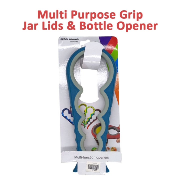 【FUN LIVE】 Hodeso Multi Purpose Grip Jar & Bottle Opener Rubber Rubber Inner Grip Anti-Slip Kit , Design Fits All Bottles Caps Premium Easy Grip Jar Opener Screw Cap Jar Bottle Wrench 4 In 1 Creative Multifunction Gourd-Shaped Can Opener Kitchen Tool