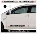 1 Pair Mitsubishi Stickers Decal Car-Styling For Mitsubishi Adventure Mirage G4 Hatchback Strada Lancer EX Evolution Montero Sport Xpander L300 Pajero Car Accessories Vinyl Bonnet Sticker Graphic Decoratio Mitsubishi Latter Paper Sticker. 