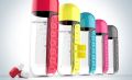 【FUN LIVE】 Water Bottle Tumbler 7 Days Pill Box 2 In 1 Pill Vitamin Storage Bottle Convenient Multifunctional Water Bottle. 
