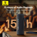 Baseus AeQur 30 Air Wireless Bluetooth Speaker IPX5 Waterproof Portable Loudspeaker Music Stereo Outdoor Subwoofer Splash Proof Rechargeable Music Player with Colorful Ambient Light. 