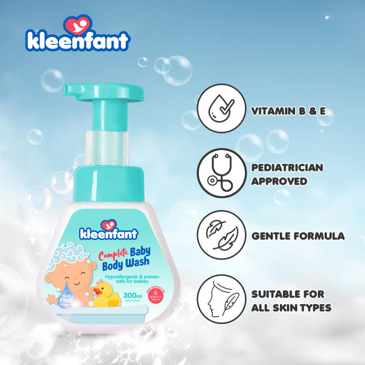 Kleenfant%20Hypoallergenic%20Bodycare%20for%20Newborn,%20Babies,%20and%20Kids%20No%20Tears%20Collection%20300ML%20Pack%20of%201%20-%20Image%203