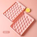 【Footprint】 Round Ice Cube Tray Ball Maker Mold For Freezer Mini Circle Making 33PCS Sphere Chilling Cocktail. 