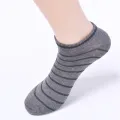 ECMLN Pinstripe Men's Low Tube Anckle Socks Mesh Breathable Short Casual Socks. 