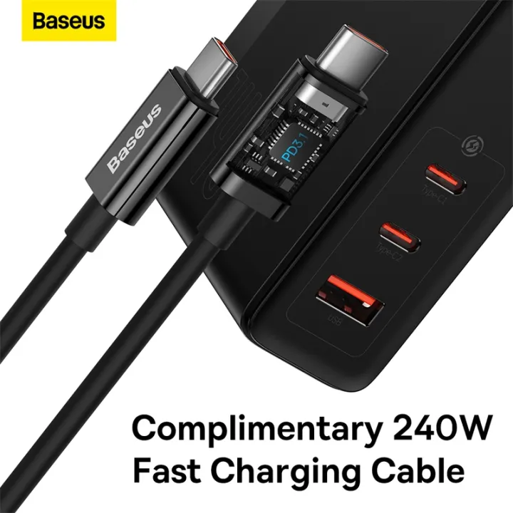 Baseus%20140W%20GaN5%20USB%20C%20Fast%20Charger%20PD3.1%20QC4.0%20Triple-port%20Quick%20Charger%20For%20iPhone%2014%20Pro%20Max%20Vivo%20Oppo%20MacBook%20Pro%20%5BFree%20USB%20C%20Cable%5D%20-%20Image%205