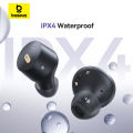 Baseus Bowie E18 Bluetooth 5.3 Wireless Earphones IPX4 Waterproof TWS Earbuds ENC Noise-Cancelling with Premium Sound Quality for All Smart Phones. 