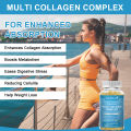 Mulittea Multi-Collagen Complex Capsules Reducing Fine Lines Wrnkles Youthful Skin. 