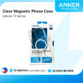 Anker Iphone 15 Clear Magnetic Phone Case W Screen Protector. 