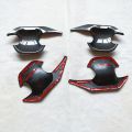 For Toyota Raize Car Accessories 2020 2021 2022 Door Handle Bowl Cover Trim Plastic Imitation Carbon Fiber. 