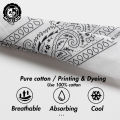 Musion Bandana Panyo 100% Cotton Fashion Hip Hop Classic Paisley Bandana Square Scarf 55cm*55cm Black Red Headband Printed For Women Men Boys Girls. 