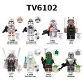 Stars Wars Toy Luck Ahsoka Vader Boba Fett Clone Trooper Driver Batter Droid C-3PO Movie Mini Action Figures Building Blocks. 