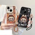 For Tecno Pop 9 4G Spark Go 1 KL4H Phone Case 3D Cute Cartoon Labubu Kapibara Anti-Drop Casing With Lanyard. 