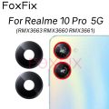 Rear back camera glass for realme 10 Pro Plus 5G 10s 10T rmx3630 rmx3663 rmx3660 rmx3661 rmx3687 rmx3686 with adhesive sticker. 