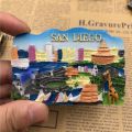 【Premium Quality】 Fridge Magnet Thailand Phuket Singapore Merlion Panoramic Magnetic Souvenir Refrigerator. 