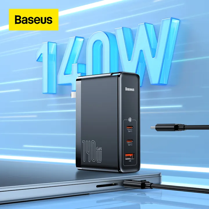 Baseus%20140W%20GaN5%20USB%20C%20Fast%20Charger%20PD3.1%20QC4.0%20Triple-port%20Quick%20Charger%20For%20iPhone%2014%20Pro%20Max%20Vivo%20Oppo%20MacBook%20Pro%20%5BFree%20USB%20C%20Cable%5D%20-%20Image%203