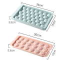 【Footprint】 Round Ice Cube Tray Ball Maker Mold For Freezer Mini Circle Making 33PCS Sphere Chilling Cocktail. 