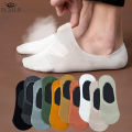 ECMLN Fashion Cotton Men Low Cut Socks Non-slip Silicone Invisible Casual Breathable Male Ankle Slipper Socks. 