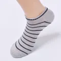 ECMLN Pinstripe Men's Low Tube Anckle Socks Mesh Breathable Short Casual Socks. 