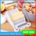 【FUN LIVE】 Luncheon Meat Boiled Egg Fruit Slicer Soft Food Cheese Sushi Cutter Canned Meat Cutting Machine With 10 Cutting Wires Stainless Steel. 