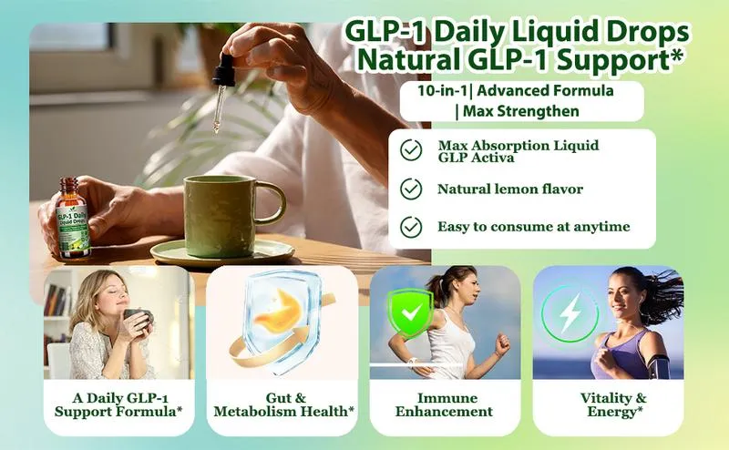 glp-1 supplement liquid drops Supplements, GLP1 Drink Mix, Gut GLP 1 Boost for Metabolism Nicooniu GLP-1 Oral Solution Advanced