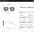 FNCXGE 2025 Luxury Fashion Avengers Tony Stark Flight Style Sunglasses Men Square Brand Design Sun Glasses Women Retro Male Iron 3 Shades For Man. 