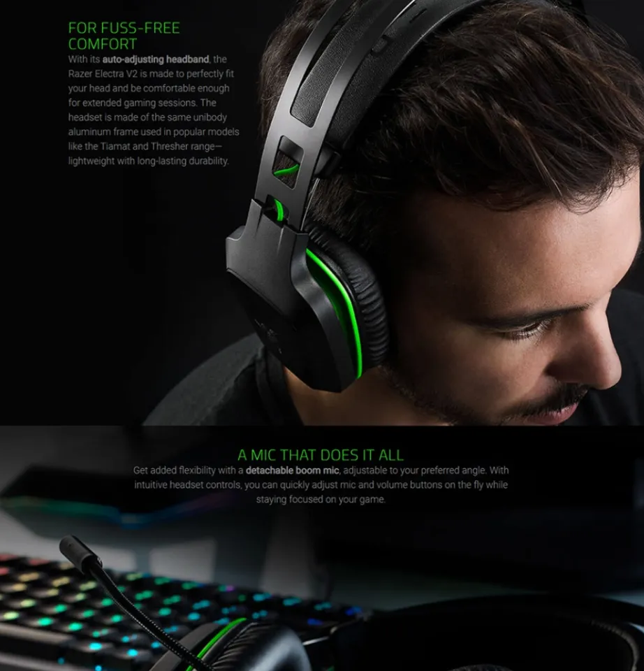 Razer Kraken Razer Electra V2 Usb Gaming Headset Razer Electra V2