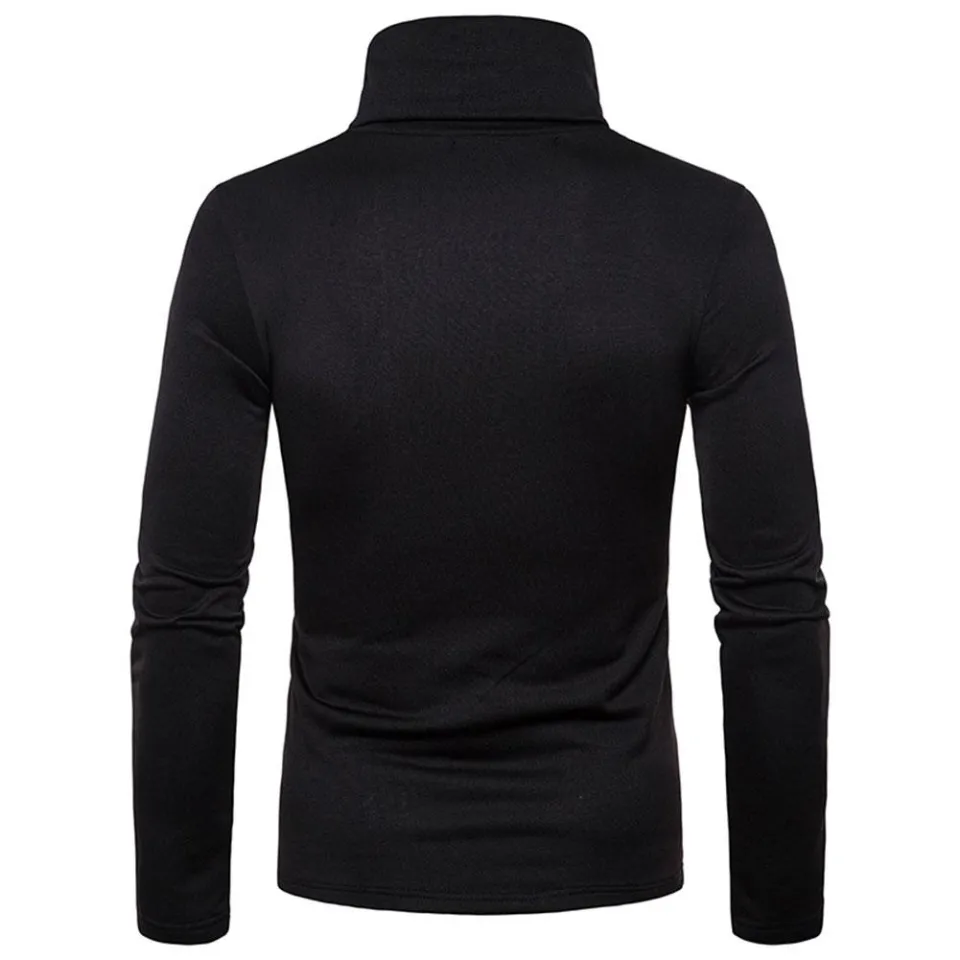 Men Thermal Cotton High Neck Sweaters Stretch Turtleneck Shirt Tops Daraz .bd