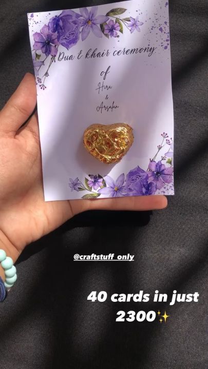 Nikkah favours | nikkah cards  40 pcs