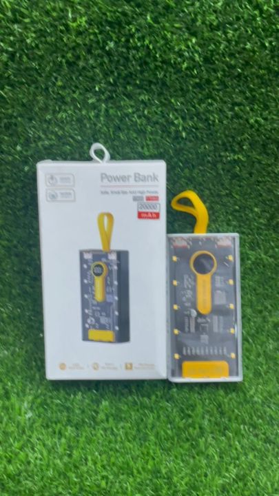 "22.5W/PD20W Transparent Power Bank 10000mAh/20000mAh Two-Way Fast Charging"