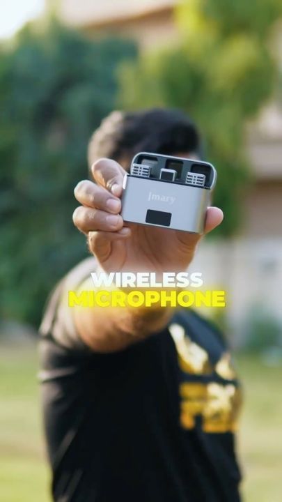 Jmary MW-15 2.4GHz Dual Wireless Microphone For Mobile Available in USB-C and iOS With Charging Case