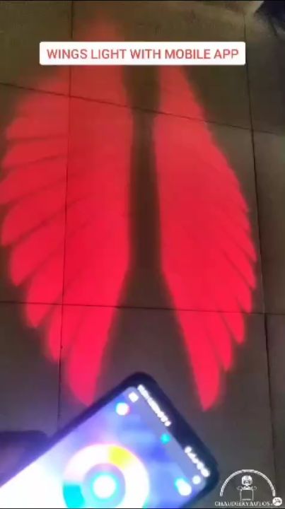 Wings Light For Bike High Quality Bike Accessories Angel Wings LED Light For Bikes, Led Floor Display Lights Auto Decoration High Quality Bike Accessories