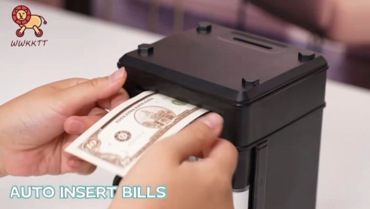 Electronic Money Saving Box Piggy Bank Mini ATM Password Money Bank Till