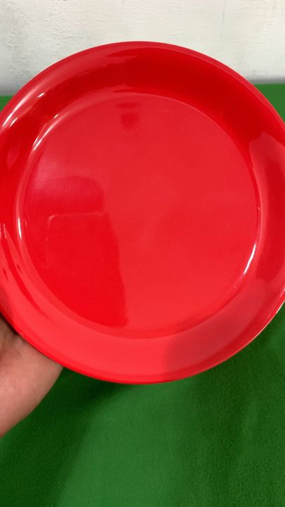 Premium Quality 6Pcs Melamine Plates Set Quarter Plate Melamine Double Glazed Black Color Plate Set Size "7"Inche 
​