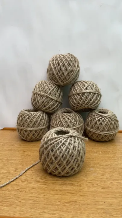 Jute Thread Colour Jute Rope 45 Meter Natural Jute Thread In Brown Color For Crafts Work ...