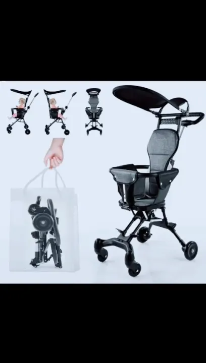 Light Foldable Baby Stroller Kid Travel Carriage Cart Newborn Two-Way Seats Landscape Stroller Portable Children Four-Wheel Cart