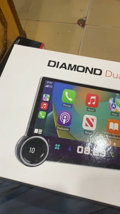 Diamond 2K Android Stereo Touch Screen Car Play - Dual Knob - Car Android Music System (11.8 Inches) LCD Universal Panel For All Cars