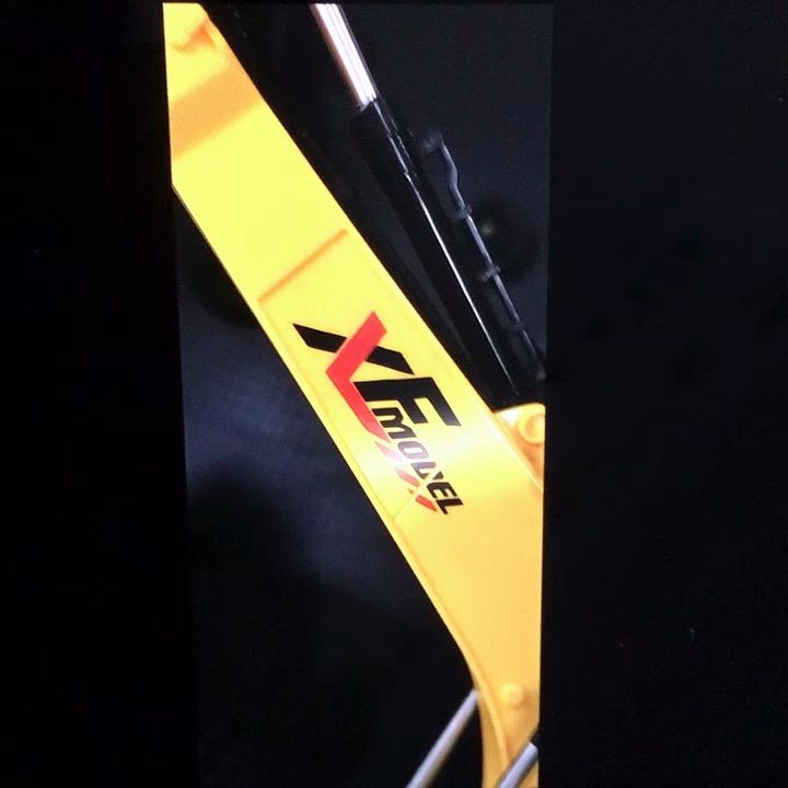 Excavator Dozer Remote Control Rechargeable Construction Truck 360° Rotation, Light, Sound, Semi Metallic Body