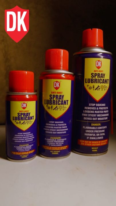DK Anti-Rust Lubricant Spray – 450ml | Multi-Purpose Rust Remover & Metal Lubrication Spray for Car, Home, Machine