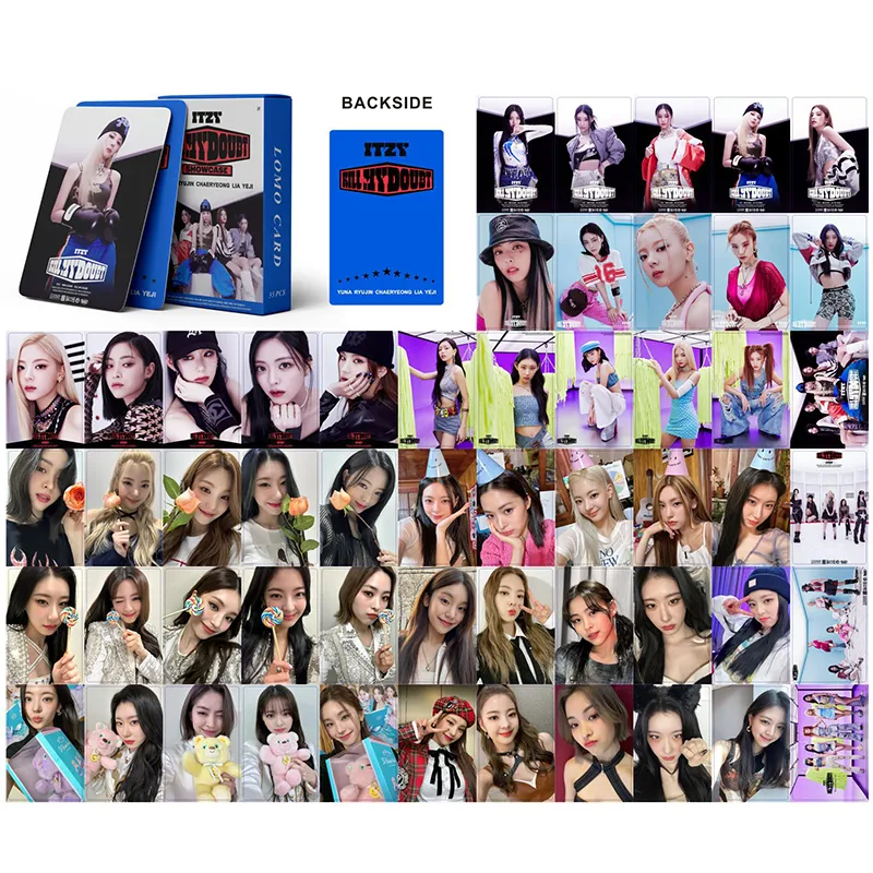 Discount】 55pcs/box ITZY photocards CAKE KILL MY DOUBT Blah Blah