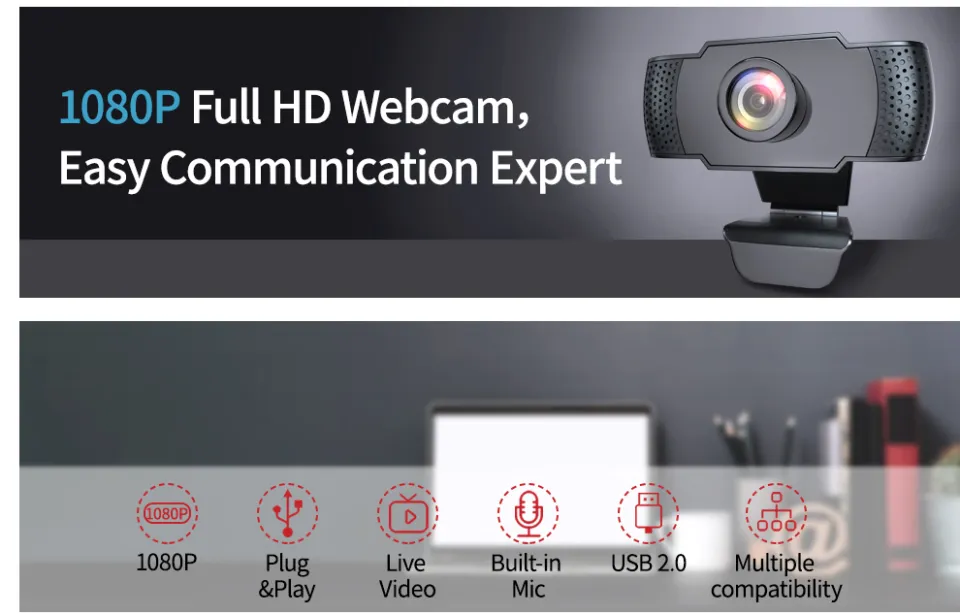 wansview 1080P Webcam with Microphone, USB 2.0 Desktop Laptop Computer Web  Camera with Auto Light Correction, Plug and Play, for Video Streaming,  Conference, Game,Study | Daraz.pk