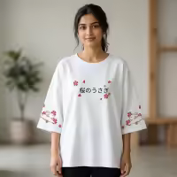 Short Sleeve T Shirt For Women -Printed Jersey Tshirt