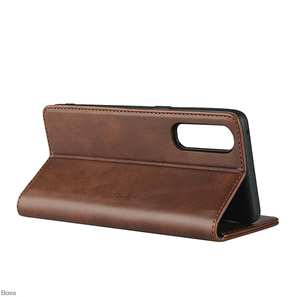 Cover Portafoglio Per OnePlus Nord CE 5G In Pelle Sintetica Marrone: Custodia Con Supporto, Slot Per Carte E Chiusura Magnetica - 2
