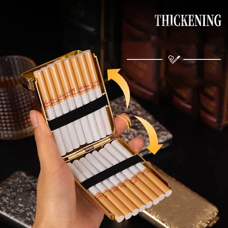 tommy shelby peaky blinders cigarette case Vintage Metal 85mm King Size Tobacco Box 16pcs Capacity Sturdy Open Pocket Holder Protective Security Wallet THOMAS SHELBY SMOKING (PART 4)