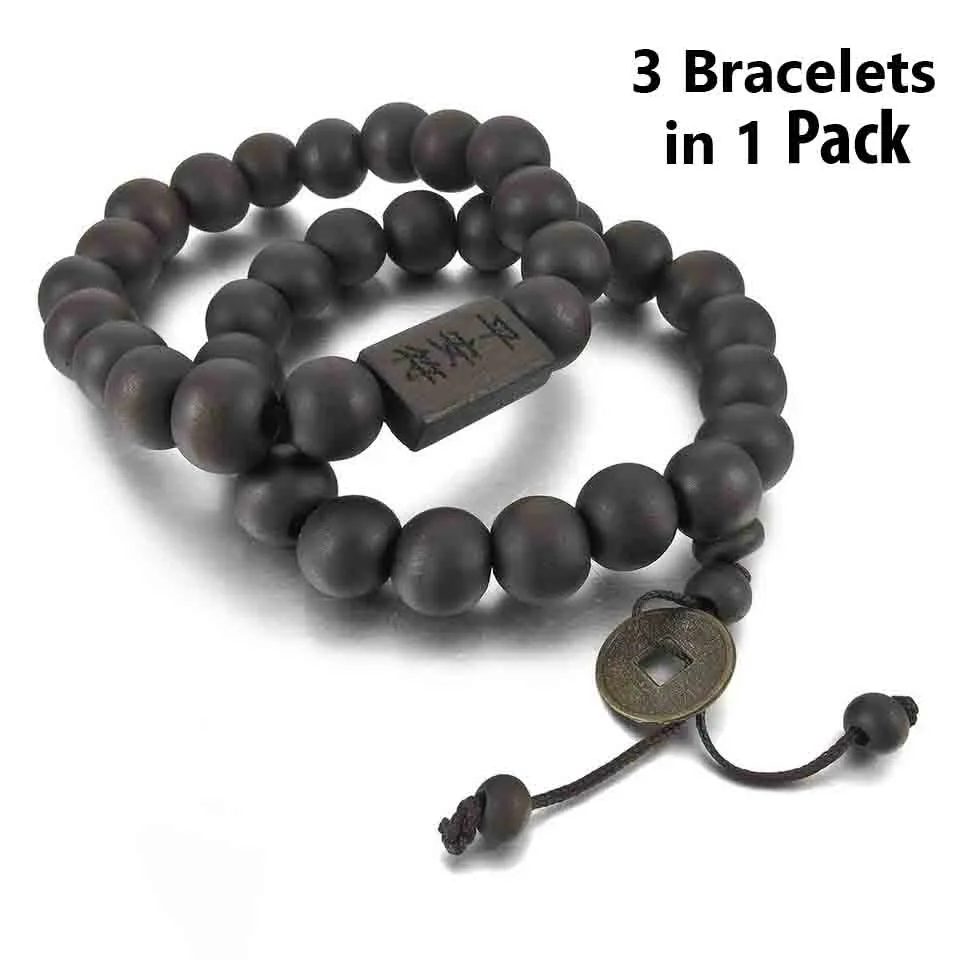 Black wood feng shui bracelet in offer in one pack bracelet