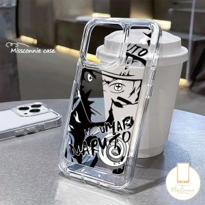 Bilashmart Trendy Brand Cool Cartoon Naruto Uzumaki Case Compatible for IPhone 11 13 15 14 12 Pro Max XR 7Plus 15 14 7 8 Plus X XS Max SE 2020 Fashion Pearl Bracelet Clear Cover