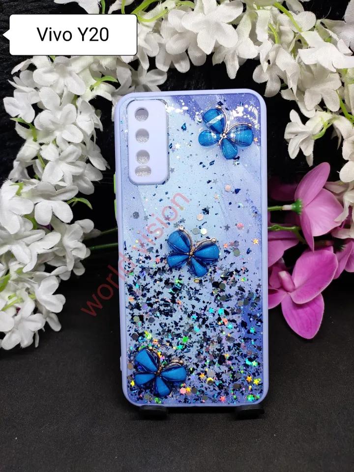 For VIVO Y20 VIVO Y20i VIVO Y20 G VIVO Y20s VIVO Y12s VIVO  Y12aFlexible Pc Butterfly Fashionable Ladies back Cover with camera  protection