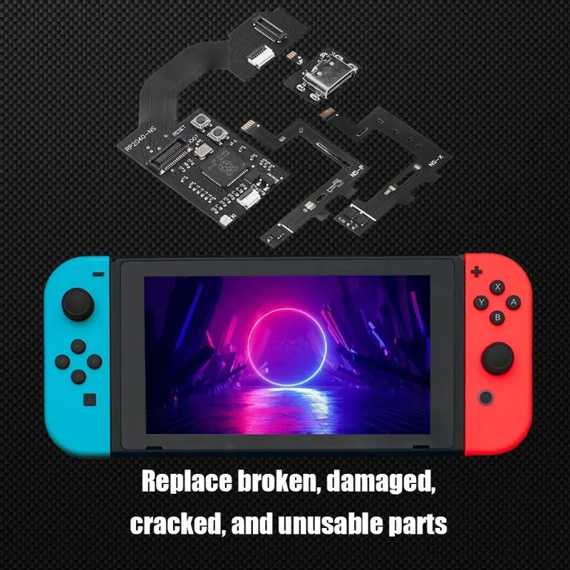 1 Set Flex Cable TYPE-C Transfer and chip Core For Nintendo Switch