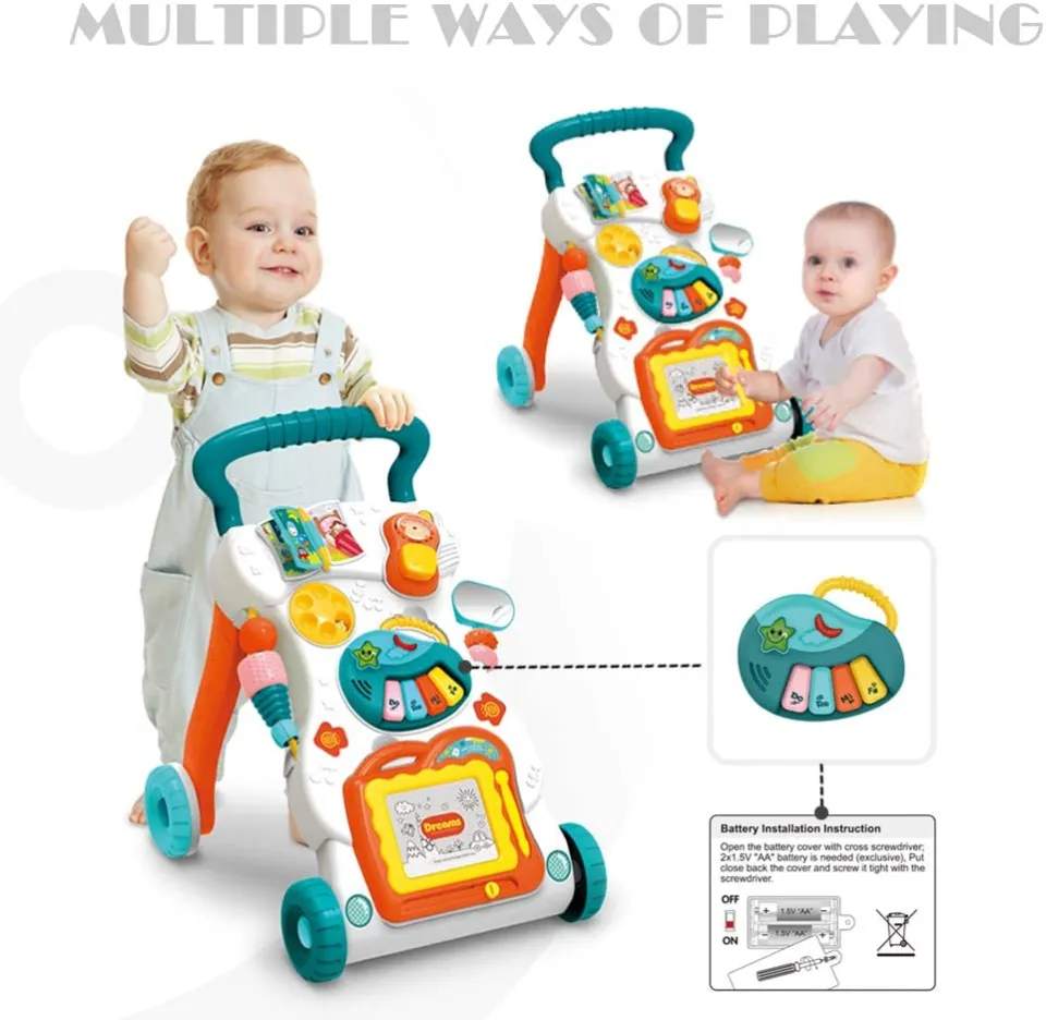 Baby walking in walker online