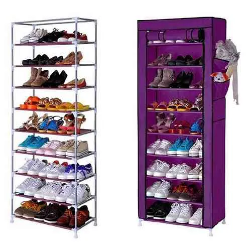 9 layer shoe rack New design with cover Shoe Cabinet Daraz.lk