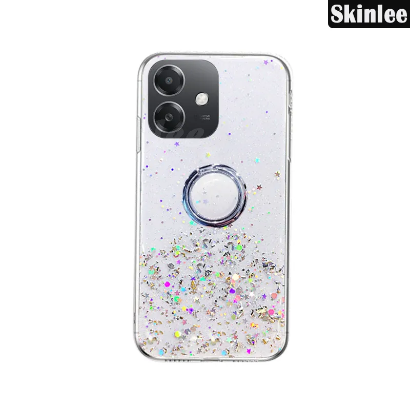 Phone case For OPPO A3X Back cover Glitter Starry Sky Bling Ring