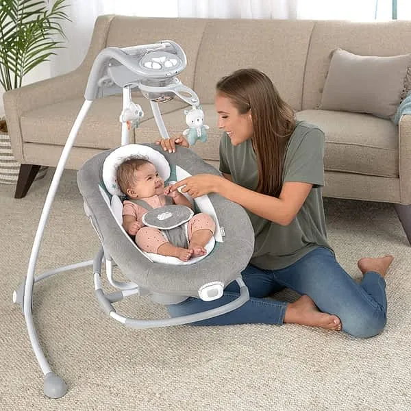 Ingenuity DreamComfort InLighten Cradling Swing Rocker Ingenuity